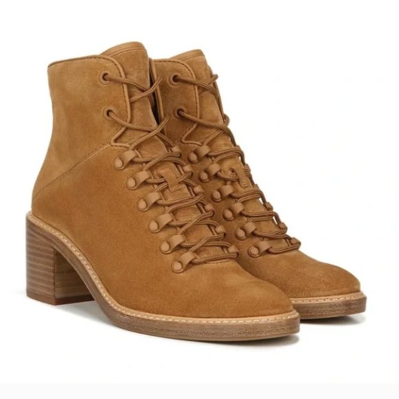 Vince Falco Block Heel Suede Hiker Boot Women’s Size 7 - Picture 1 of 11